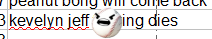 kevelyn jeff <SHELLED>ing dies