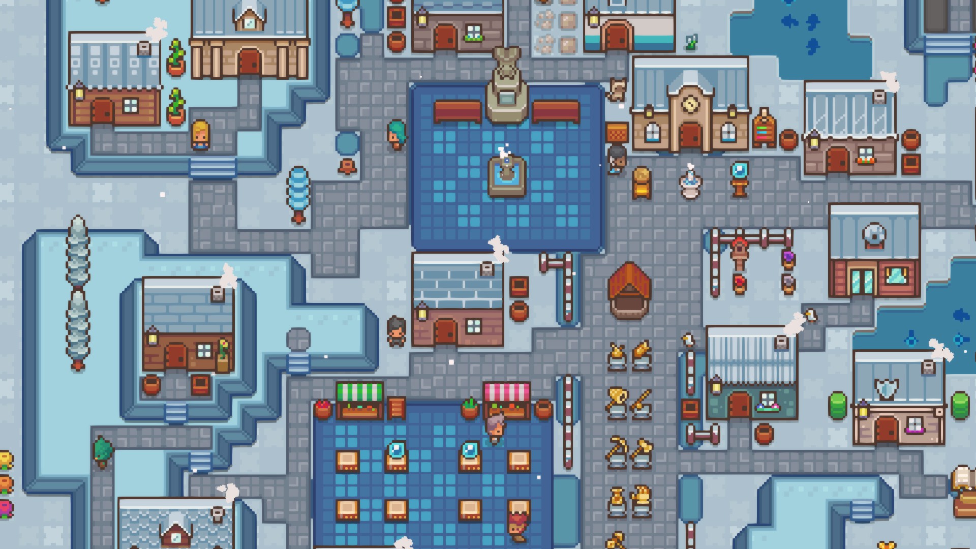 Not seen: the desperate mess of flower cultivation. Overview of a town.