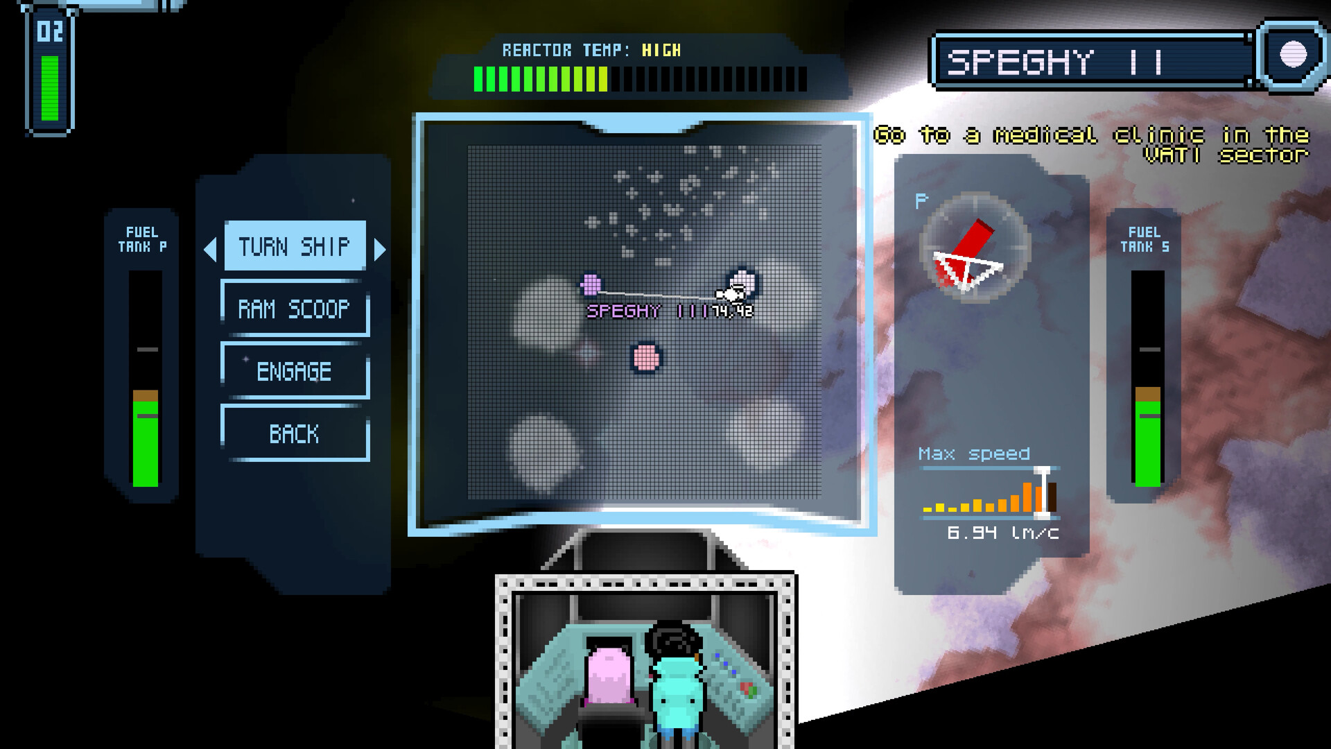 File photo from the Steam page. Planetary/local system travel in a 2D space game.